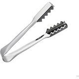 Nacario Metal 16 cm Buz ve Şeker Maşası | Tırtıklı Profesyonel Servis Maşası | 4.5 cm Ağız Açıklığı | Dayanıklı Mutfak Gereci