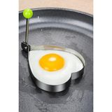 Nacario Metalik Kalp Şeklinde Metal Omlet Yumurta ve Krep Kalıbı, Dayanıklı Mutfak Aksesuarı