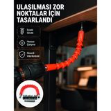 Nacario Mey Ithalat® Dmax Esnek Şaftlı Matkap Bits Uç Seti 12 Parça Vida Montaj ve Tamir Seti