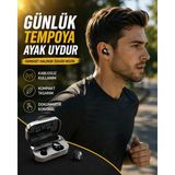 Nacario Mey Ithalat® LED Ekranlı Kablosuz Kulaklık – Gürültü Önleyici Mikrofon ve Dokunmatik Özellikli