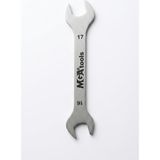 Nacario Mga Tools Iki Ağızlı Açık Ağız Anahtar, Vanadyum Çelik, Oto Tamir, Mobilya Kurulum ve Ev Bakım Onarım Için El Aleti (16X17)