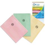 Nacario Mıclo Cleanıng | Mikrofiber Temizlik Bezi 3'lü Set | Sihirli Bez | Cam, Ayna Bezi | Soft Seri