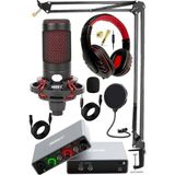 Nacario Midex Central-Gr Pack-2 Stüdyo Kayıt Ekipmanları GLX-700GR Ses Kartı Cxn-30 Stüdyo Mikrofon