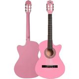 Nacario Midex CG-390PK-XBAG Pembe Renk Klasik Gitar 4/4 Sap Ayarlı Kesik Kasa