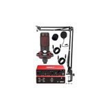 Nacario Midex Cxn-30 Paket-4 Stüdyo Ses Kartlı Condenser Mikrofon Stand Seti