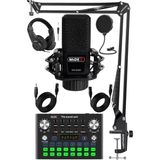 Nacario Midex MX-2020 Compact Set-1 Efektli Ses Kartı Mikrofon Stand Seti (Pc ve Telefon)