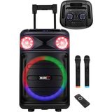 Nacario Midex MXR-1100 Taşınabilir Seyyar Mikrofonlu Işıklı Akülü Ses Sistemi Hoparlör (1100 Watt)