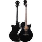 Nacario Midex XC-300XBK-EQ Profesyonel Siyah Elektro Akustik Gitar 4/4 Yetişkin Üst Segment