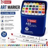 Nacario Mikro Art Marker Kalem Seti 24 Li Set