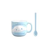 Nacario Mınıso Sanrio Lisanslı Kabartmalı Seramik Kaşıklı Kupa (450ML)(CINNAMOROLL)
