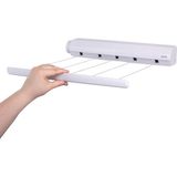 Nacario Minky Homecare - VT20600102 5 Line Geri Çekilebilir Çamaşır Ipi, 21,9 M, Beyaz
