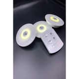 Nacario Mobee Uzaktan Kumandalı Yapışkanlı Kablosuz LED Spot Lambalar 3 LED +1
