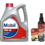 Nacario Mobil 10W40 Motor Yağı 4 L + 00117 Gojo Araç Bakım Seti