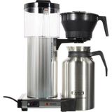 Nacario Moccamaster Filtre Kahve Makinesi Cdt, Paslanmaz Çelik Termoslu, Parlak Gümüş