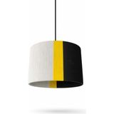 Nacario Modern Sarkıt Avize – 3 Renkli (Beyaz/sarı/siyah) Kumaş Abajur | Minimal Tavan Aydınlatma | Salon, Yemek Odası, Yatak Odası Için Şık Pendant Lamp