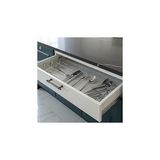 Nacario Modüler Organizer Set Mutfak Çekmece Içi Düzenleyici Çatal Kaşık Bıçak Organizeri Kristal (10'lu Set)