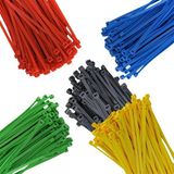 Nacario Monte Lua 200 Adet Kablo Bağı, Renkli, 200 mm x 2,8 mm Renkli Kablo Bağı Seti, Ayarlanabilir, Isıya Dayanıklı, Uv Dayanıklı, Sarı, Kırmızı, Mavi, Yeşil: 140 x 3,5 Mm, Siyah: 120 x 2,5 mm
