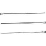 Nacario Mor Salkım Home Paslanmaz Krom Çelik 8 cm Metal Tırnak Kenarı Itekleme Çubugu 3 Adet