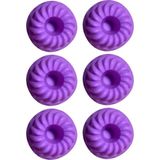 Nacario Mor, Silikon Mini Kek ve Muffin Kalıbı, 7x3 Cm, Bpa Içermez, Fırında Kullanılır, Makinede Yıkanabilir, 6 Adet