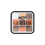 Nacario Mov 9’lu Glitter Göz Farı Paleti – Yoğun Işıltılı ve Renkli Far Seti, Uzun Süre - Çok Renkli