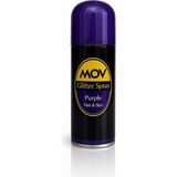 Nacario Mov Glitter Hair & Body Spray – Mor 90 ml | Saç ve Cilt Için Işıltılı Parıltı Spreyi | Parti, Festival, Özel Günler Için Geçici Glitter Etkisi | Elektriklenme Önleyici – Parlak Görünüm