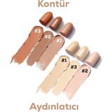 Nacario Mujgan Çift Uçlu Stick Kapatıcı - Kontür 3 Farklı Tonda Mevcuttur