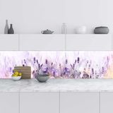 Nacario Mutfak Tezgah Arası Folyo Fayans Kaplama Folyosu Lavanta Çiçek 60X100 cm