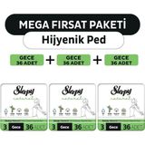 Nacario Natural Ultra Hassas Hijyenik Ped Mega Fırsat Paketi Gece 108 Adet