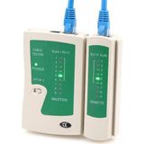 Nacario Network Kablo Tester RJ11 RJ45 Internet Kablosu Kontrol Cihazı - Cat5/6/7/8 Ethernet Kablo Uyumlu - Ayrılabilir Remote Modül - LED Göstergeli Hatalı Bağlantı Tespiti - Hızlı/yavaş Mod