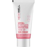 Nacario New Well Tüm Ciltler Için Ton Eşitleyici Yüksek Korumalı Spf+50 Aydınlatıcı Pembe Yüz Güneş Kremi 50 Ml. T