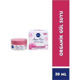 Nacario Nıvea Aqua Rose Hyaluron ve Organik Gül Suyu Içeren Nemlendirici Jel Yüz Kremi, 50 Ml, 48 Saat Yoğun Nemlendirme, Tüm Cilt Tipleri Için, Işıltılı, Pürüzsüz Cilt