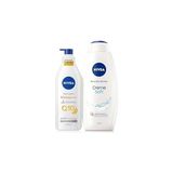 Nacario Nivea Creme Soft Kremsi Dokunuş Duş Jeli 750ML ve Q10 Sıkılaştırıcı Nemlendrici Vücut Bakım Losyonu 400ML