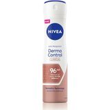 Nacario Nıvea Derma Control Clinical Kadın Sprey Deodorant 150ML,96 Saat Üstün Koruma,dermadry Technology ile Ekstra Kuruluk