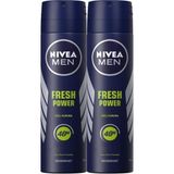 Nacario Nivea Fresh Power Sprey Deodorant 150ML Erkek 2'li Avantaj Paketi