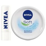 Nacario Nıvea Güneş Koruyucu Renksiz Dudak Bakım Kremi Medrepair SPF15 ve Soft Nemlendirici Vücut KREMI300ML