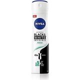 Nacario Nıvea Kadın Sprey Deodorant Black & White Invisible Fresh, Ter ve Ter Kokusuna Karşı 48 Saat Anti-Perspirant Koruma 150 ml
