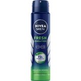 Nacario Nıvea Men Erkek Sprey Deodorant Fresh Sensation 250 Ml, 72 Saat Terleme ve Ter Kokusuna Karşı Anti-Perspirant Koruma,ferah Koku,avantajlı Boy