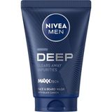 Nacario Nıvea Men Erkek Yüz ve Sakal Temizleme Jeli Deep Dimension 100 Ml,nemlendirici,yağ Arındırıcı,aktif Karbon,gün Boyu Ferahlık