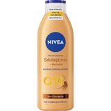 Nacario Nıvea Q10 Sıkılaştırıcı ve Bronzlaştırıcı Vücut Losyonu 250ML, Kademeli Doğal Bronzluk, 7 Günde Sıkı Cilt, Açık ve Buğday Tenli Ciltler