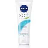 Nacario Nıvea Soft Nemlendirici Bakım Kremi, 75ML, Yüz Vücut ve El Kremi, Jojoba Yağı ve E Vitamini ile