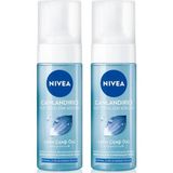 Nacario Nivea Yüz Yıkama Köpüğü Canlandırıcı Normal Ciltler,derinlemesine Yüz Temizleme,lotus Çiçeği, E VITAMINI,150ML X2