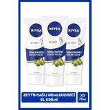 Nacario Nivea Zeytinyağlı Nemlendirici El Bakım Kremi 75ML, 3'lü Set