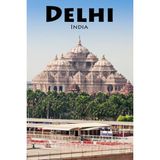 Nacario Not All Those Who Wander Are Lost, I Am Headed To Delhi: A Blank Sketchbook For Artists, Drawing, Doodling, Writing, And Recording Your Travels And ... Travel Lovers.: 100 Pages, 6x9 Matte Finish