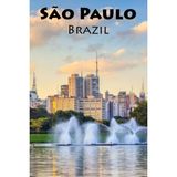 Nacario Not All Those Who Wander Are Lost, I Am Headed To São Paulo: A Blank Sketchbook For Artists, Drawing, Doodling, Writing, And Recording Your Travels ... Travel Lovers.: 100 Pages, 6x9 Matte Finish