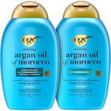 Nacario Ogx Renewing Argan Oil Of Morocco Sulfate Free Shampoo And Conditioner Set, Repairing For Dry, Damaged Hair, Frizz Control, Subtle Citrus Woody Scent, Lipi Pro Shield Technology, 13 Fl Oz, 2 Pack