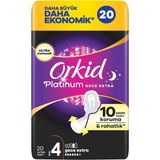 Nacario Orkid Platinum Hijyenik Ped Gece Ekstra (Boy 4) 20 Adet Ped
