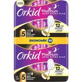 Nacario Orkid Platinum Hijyenik Ped Gece Ekstra Plus (Boy 5) Ekonomik Paket 10 Adet Ped