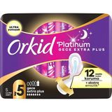 Nacario Orkid Platinum Hijyenik Ped Gece Esktra Plus (Boy 5) 5 Adet Ped