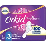 Nacario Orkid Platinum Hijyenik Ped Uzun Extra (Boy 3) 6 Adet Ped