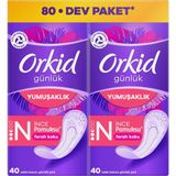 Nacario Orkid Yaprak Pamuksu Günlük Ped Deo Fresh Dev Ekonomi Paketi 80 Ped
